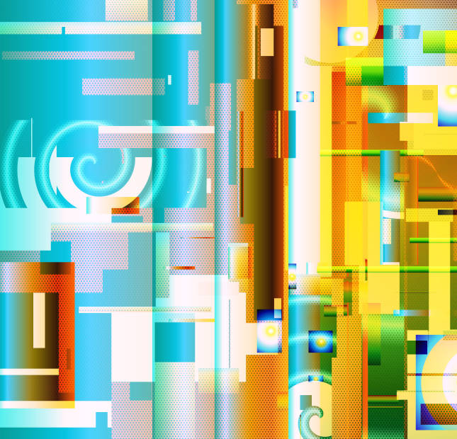 Andreas U. Korn - Pixel Art und Deco Art Abstraktionen