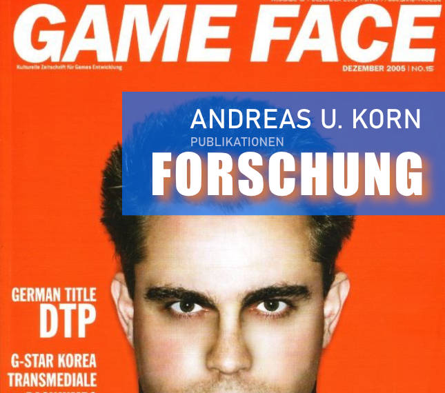 Andreas U. Korn - Freier Autor Game Face + GameStar