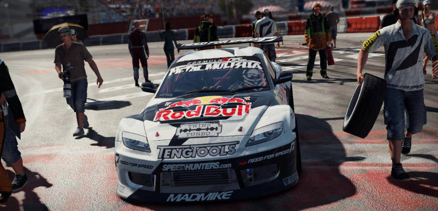 Andreas U. Korn - Serie Need For Speed SHIFT hier Startsituation mit Reifenmontage