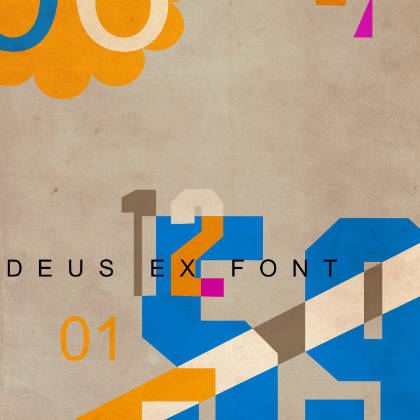Andreas U. Korn - Vektor Artprint mit typografischen Elementen