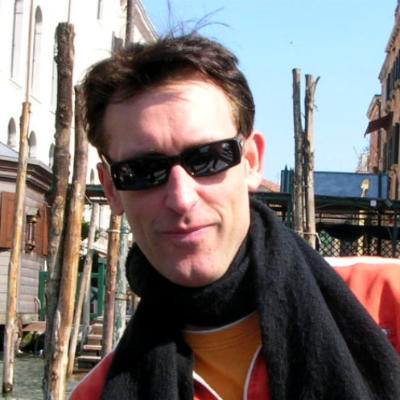 Andreas U. Korn in Venedig 2007 im Traghetto
