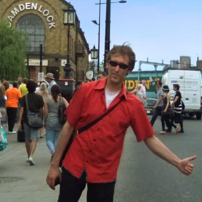 Andreas U. Korn Taxi Stop 2010 in London beim Camden Lock Market