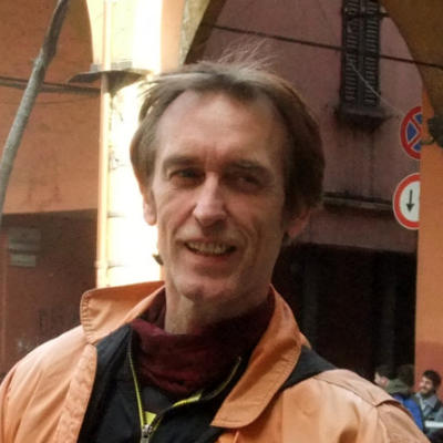 Andreas U. Korn in Bolognas Studentenviertel 2018