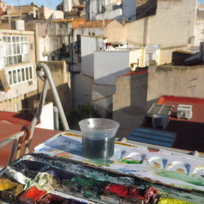 Andreas Korn - Self-Promotion Malen in Tarragona