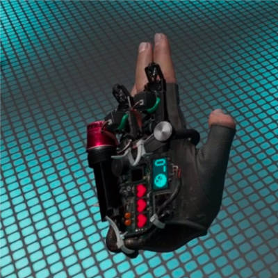 Andreas Korn - virtueller Raum mit Cyberhand - Vorentwurf zur Wanzenjagd
