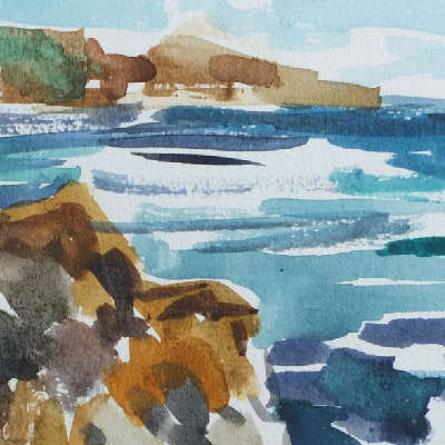 Andreas-Korn-Aquarell-Spanienreise-Nerja-15-12-23-22 Andreas Korn: Artproduktion (Kunstraum - Aquarell)