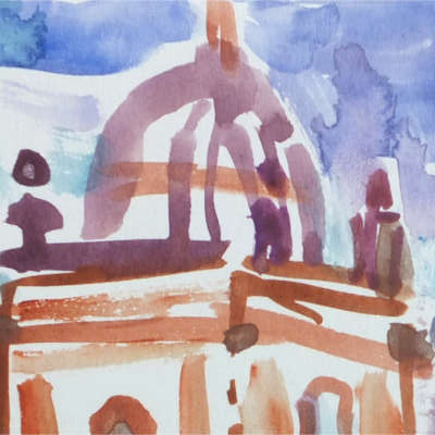 Andreas-Korn-Aquarell-Spanienreise-Tarifa-28-11-23-06 Andreas Korn: Artproduktion (Kunstraum - Aquarell)
